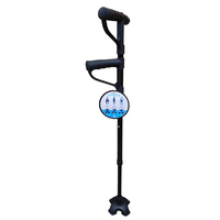 Surgical Basics 2 Handle Walking Stick Adjustable With Torch 