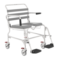 Aspire Shower Commode 600mm - Swing Away Footrests