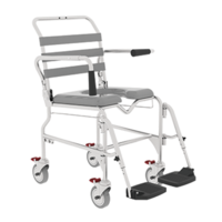 Aspire Shower Commode 460mm - Swing Away Footrest 