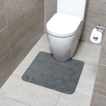 Conni Toilet Floor Mat - Grey