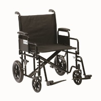 Bariatric Steel Transport Wheelchair