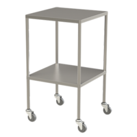 Instrument Trolley 2 Shelves No Rails 60cm(W)x50cm(D)x90cm(H)