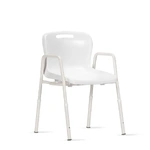 KCare Shower Chair with Arms and Plastic Seat