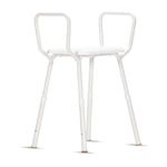 K care Shower Stool with arms and Plastic Seat