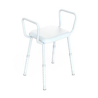 K care Shower Stool with arms and Padded Seat