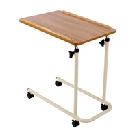 Homecraft Tilting Overbed Table with Castors[Option: Fixed]