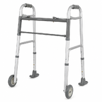 PCP Walking Frame Side Folding with wheels and ski glides