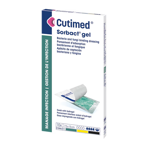 Cutimed Sorbact Gel Sterile [Size: 7.5cm x 7.5cm] G Box/10