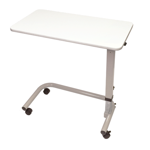 Aspire Overbed Table - Laminate Flat Top - White