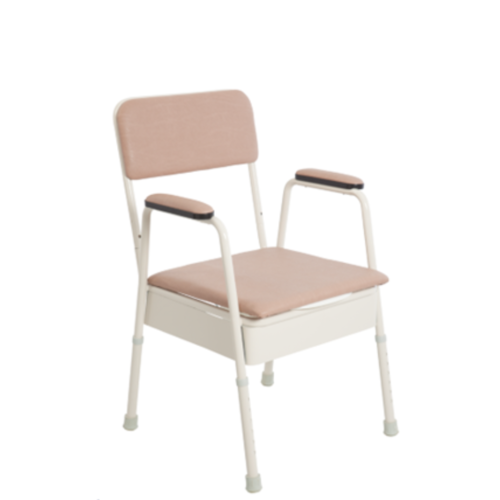 Aspire Classic Bedside Commode - Champagne