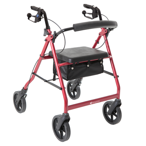 Aspire Deluxe Seat Walker [Colour: Red]