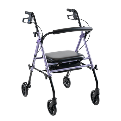 Aspire Flex Adjustable Seat Walker 6" Wheel [Colour: Lilac]