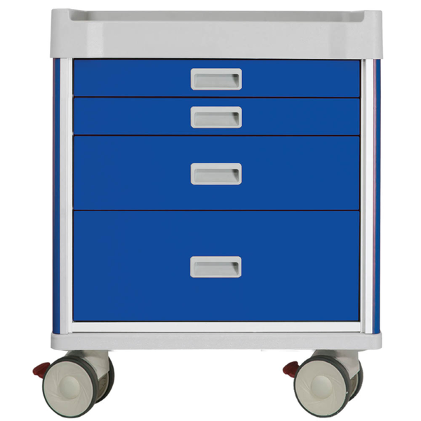 Viva Anaesthetic Cart, Blue [Height/Total Drawers: 850mm/4]