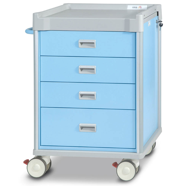 Viva Medication Cart [Colour: Light Blue] 