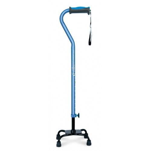 Airgo Comfort Plus Adjustable Quad Canes, Large Base [Colour: Blue]