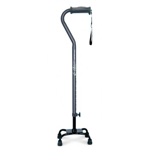 Airgo Comfort Plus Adjustable Quad Canes, Large Base [Colour: Black]