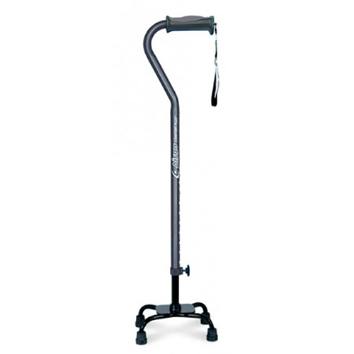 Airgo Comfort-Plus Small Base Quad Cane [Colour: Black]