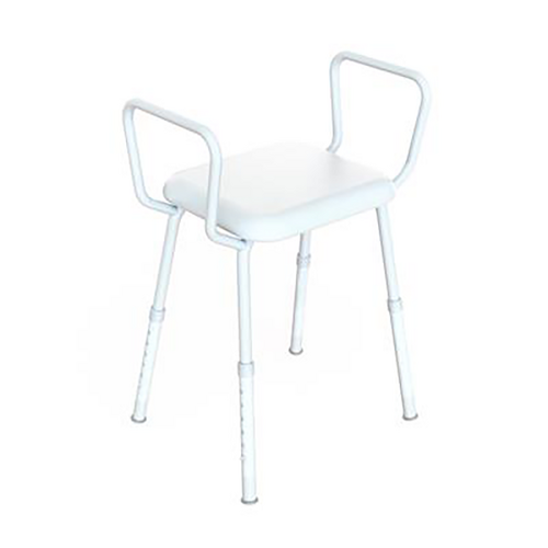 K care Shower Stool with arms and Padded Seat