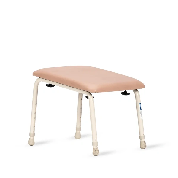 Kcare Footstool with Vinyl Padding - Height Adjustable[Colour: Champagne]