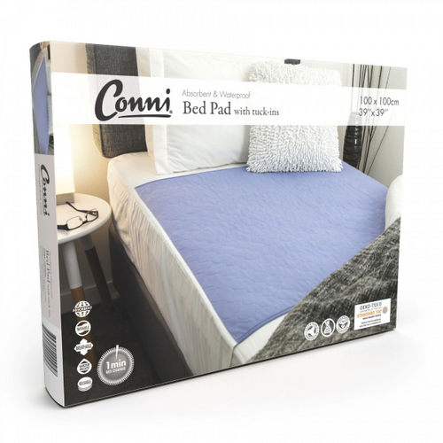 Bed Pad with Tuck-Ins [Colour: Mauve]
