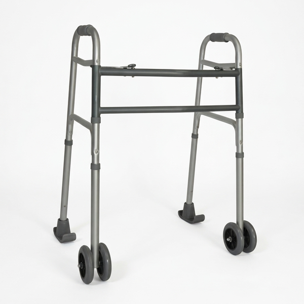 Breezy Walking Frame Bariatric with Wheels and Skis