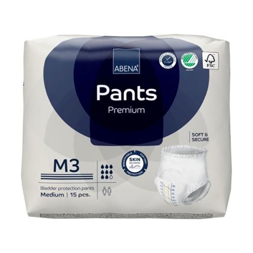 ABENA PANTS M3 BLUE 2400ml 80-110cm (6pkx15)