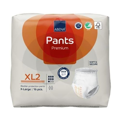 ABENA PANTS XL2 ORANGE 1900ml 130-170cm (6PKx16)