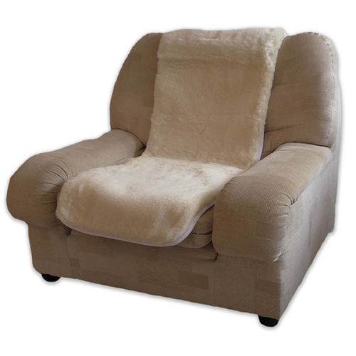 Shear Comfort Day Chair Overlay with straps [Colour: White]