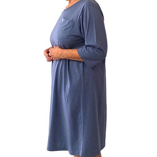 Sestra Care Women's 3/4th Sleeve [Colour: Pigeon Blue][Size: Small]