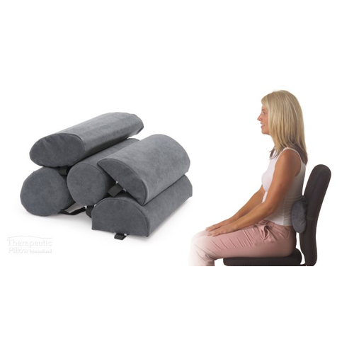 Spine Saver Lumbar Roll Chiropractic Back Support Pillow